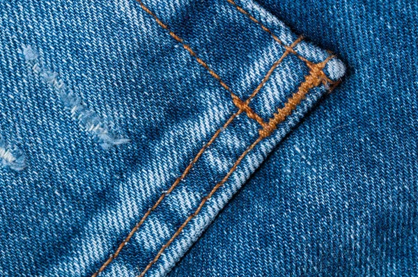 Blue jeans texture. — Stock Photo, Image