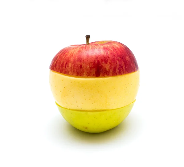 Φέτες μήλα χρώμα — Φωτογραφία Αρχείου