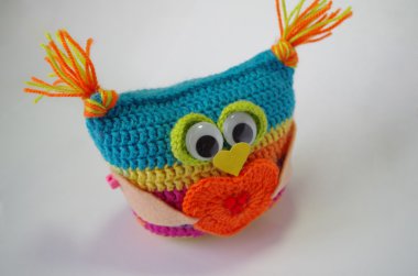 örgü oyuncak baykuş