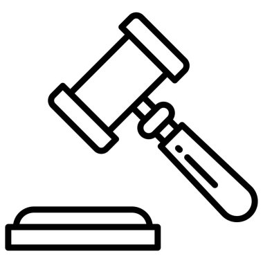 Açık arttırma. Web simgesi basit illüstrasyon