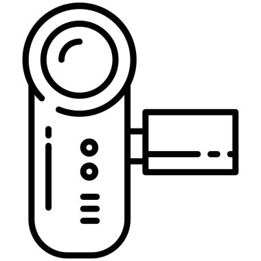 kamera web simgesi, vektör illüstrasyonu 