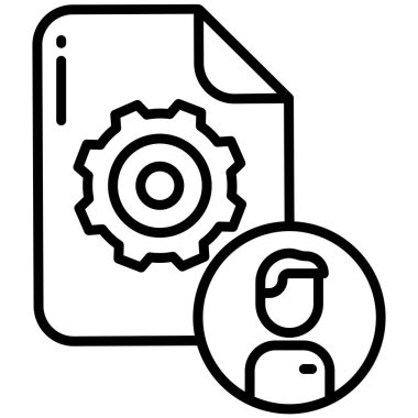 Ayarlar. Web simgesi basit illüstrasyon