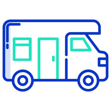 seyahat web simgesi basit vektör çizimi