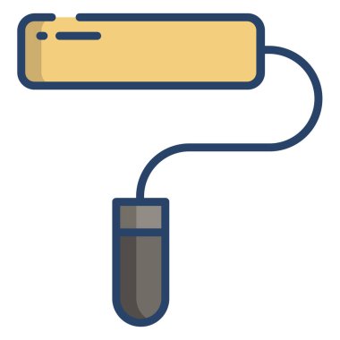 Boya fırçası. vektör illüstrasyonu