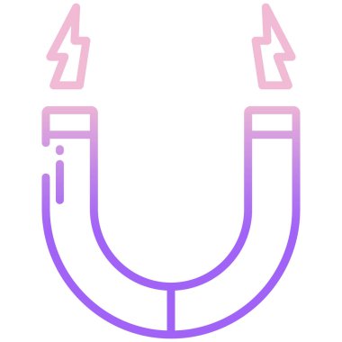 Mıknatıs Web simgesi basit illüstrasyon