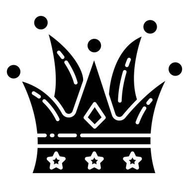 Web simgesi, vektör çizim taç 