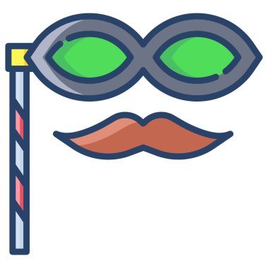 Parti. Web simgesi vektör illüstrasyonu