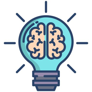 Ampul Düz Vektör Simgesi