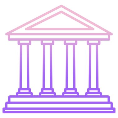 Modern yapı simgesinin vektör illüstrasyonu