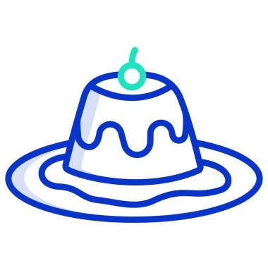 Şapka. Web simgesi basit illüstrasyon