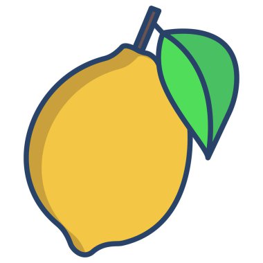 Limon web simgesi, vektör çizim