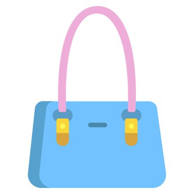 El çantası simgesini, basit vektör çizim