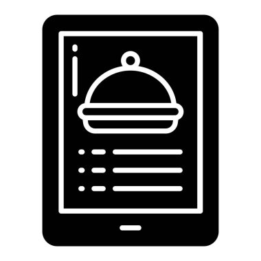 Restoran. Web simgesi basit illüstrasyon  