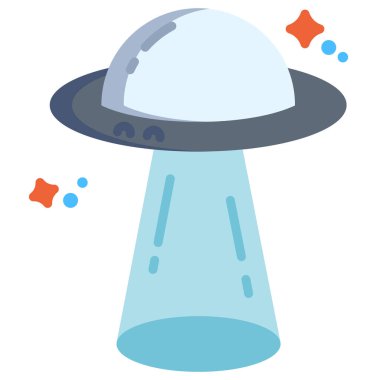 ufo. Web simgesi basit illüstrasyon