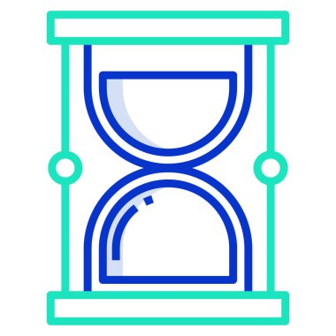 Kum saati. Web simgesi basit tasarım