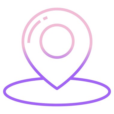 Harita iğnesi. Basit tasarım