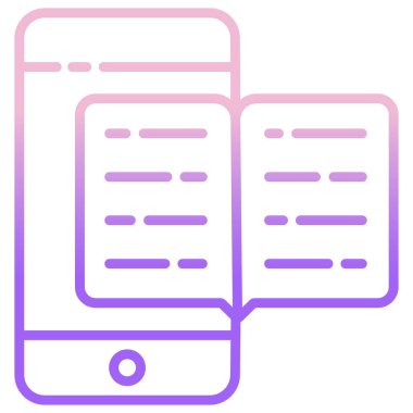 Kitap. Web simgesi basit illüstrasyon 