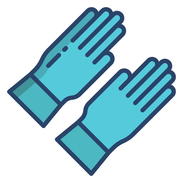 Rękawiczki Ikona Web Prosta Ilustracja — Wektor stockowy