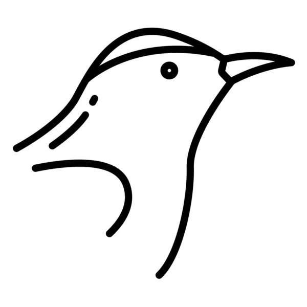 Vector Illustration Cute Bird — Stock Vector