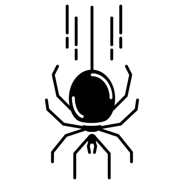 Prosty Wektor Ikona Ilustracja Spider — Wektor stockowy