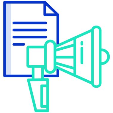 Haberler. Web simgesi basit illüstrasyon