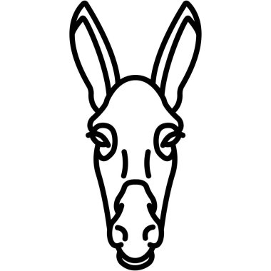 Tavşan. Web simgesi basit illüstrasyon