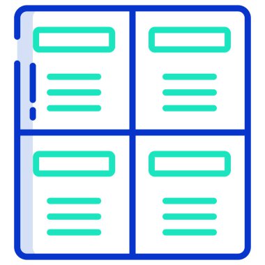 Okul dolapları vektör simgesi