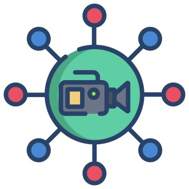 şebeke. Web simgesi basit illüstrasyon