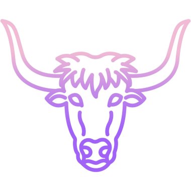 Boğa başı, vektör illüstrasyonu