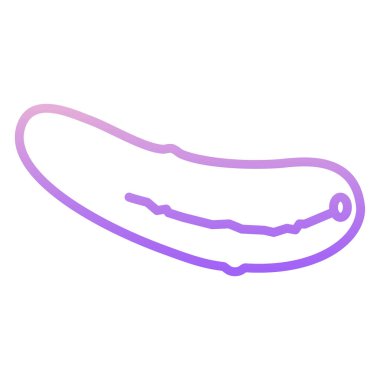 Salatalığın vektör simgesi beyaz arkaplanda izole edildi 