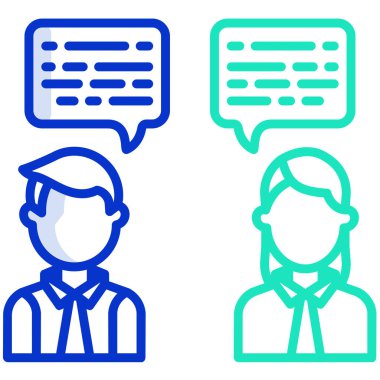 İnsan simgesinin vektör illüstrasyonu