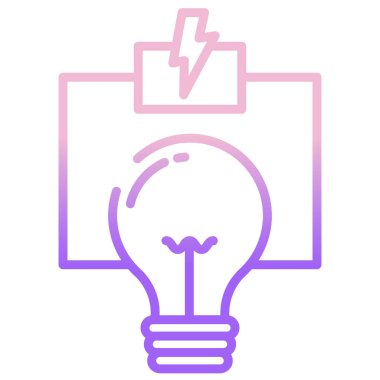 Bir fikrim var. Web simgesi basit illüstrasyon