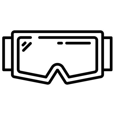 Gözlük. Web simgesi basit illüstrasyon