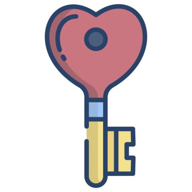 Anahtar. Web simgesi basit illüstrasyon 