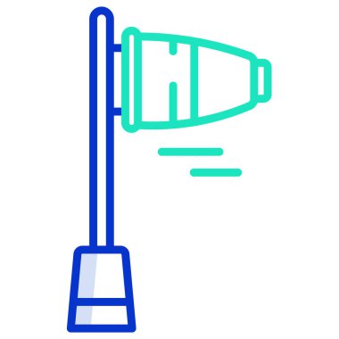 Bir paspas simgesinin vektör illüstrasyonu