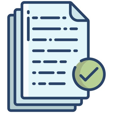 Kontrol listesi. Web simgesi basit illüstrasyon