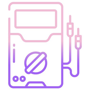 beyaz arkaplan üzerinde basit vektör simgesi test ediliyor