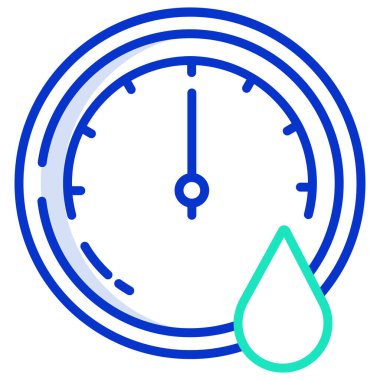 Saat. Web simgesi basit illüstrasyon