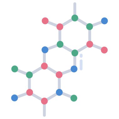 Molekül simgesi vektör illüstrasyonu