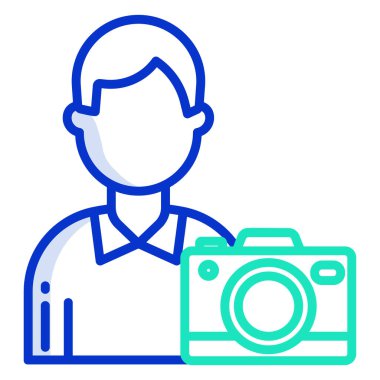 kamera simgesi vektör illüstrasyonu