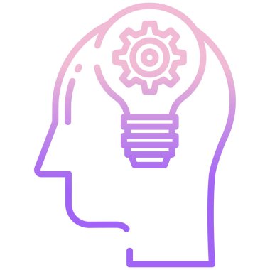 Bir fikrim var. Web simgesi basit illüstrasyon