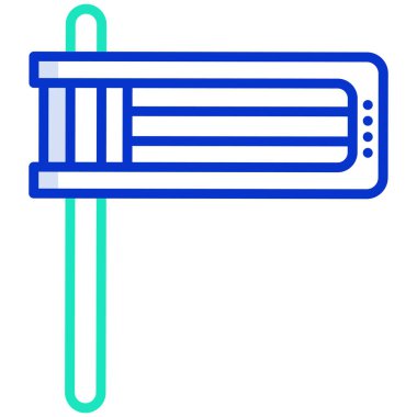 Yedek kulübesi Web simgesi basit illüstrasyon