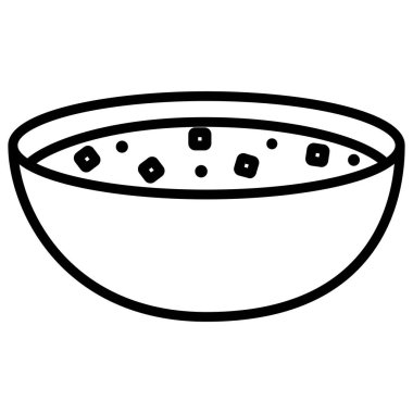 Patates Peynir Çorbası. Web simgesi basit illüstrasyon