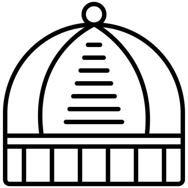  hat web simgesi, vektör illüstrasyonu