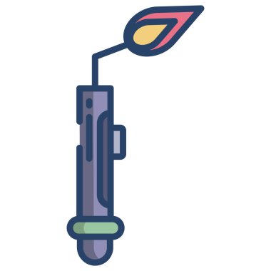 Beyaz arkaplanda basit vektör simgesi kaynaştırılıyor