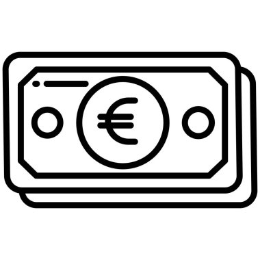 Para için. Web simgesi basit illüstrasyon