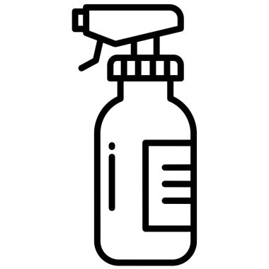 Sprey şişe. Basit tasarım