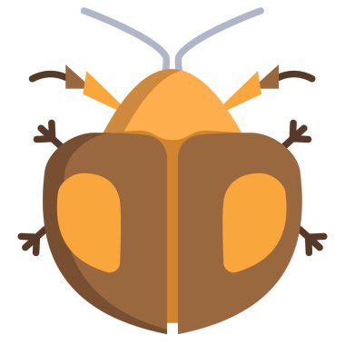 Böcek. Web simgesi basit illüstrasyon