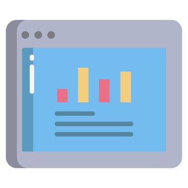 Web sitesi simgesi, vektör illüstrasyonu 