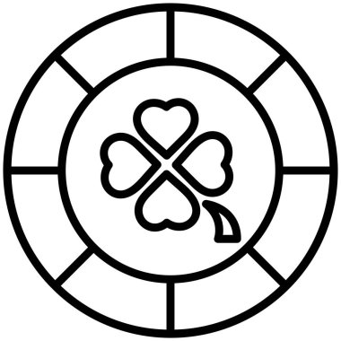 poker. Web simgesi basit illüstrasyon